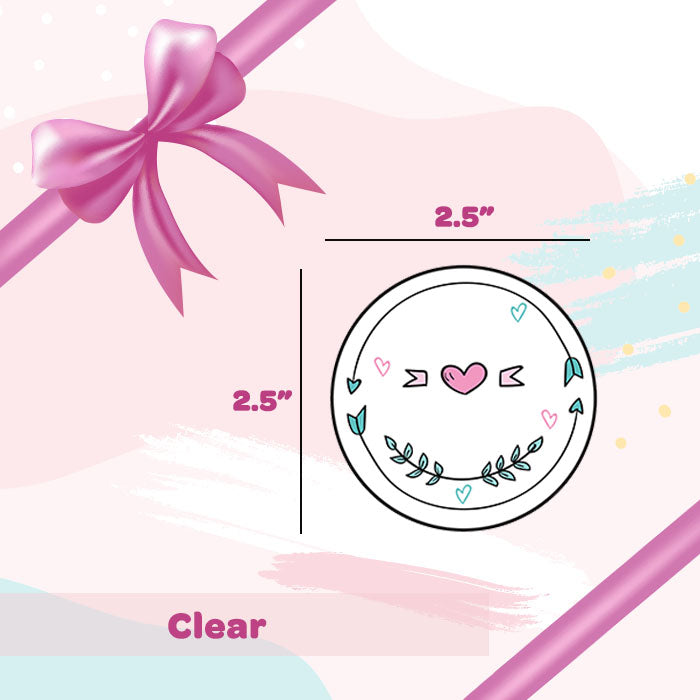 Personalised Gift Sticker - Clear - Set of 60