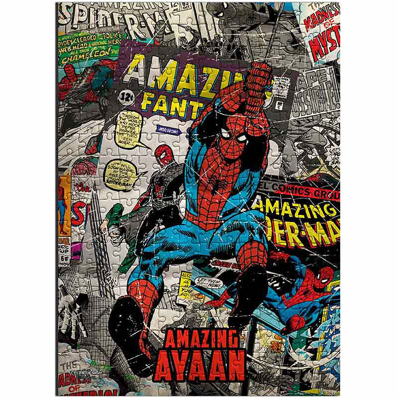 Spiderman Personalised Jigsaw Puzzle - 300 pcs