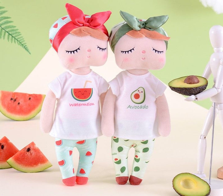 Sleeping Bunny Doll - Watermelon