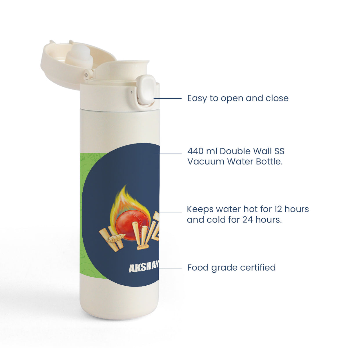 Insulated Water Bottle - Cricket Buzz