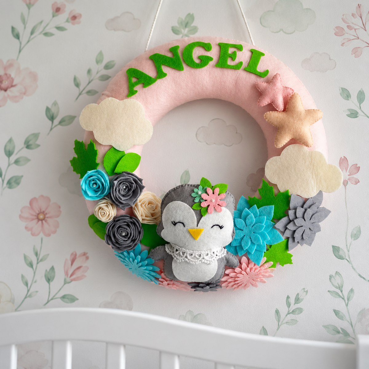 Babble Wrap  Penguin Parade Name Hanging