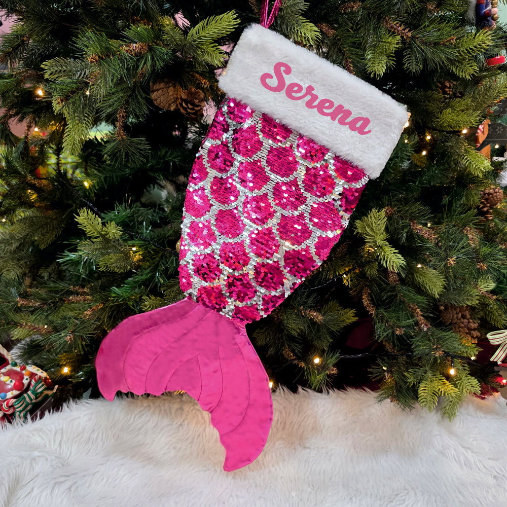 Magical Mermaid Stockings- Hot Pink