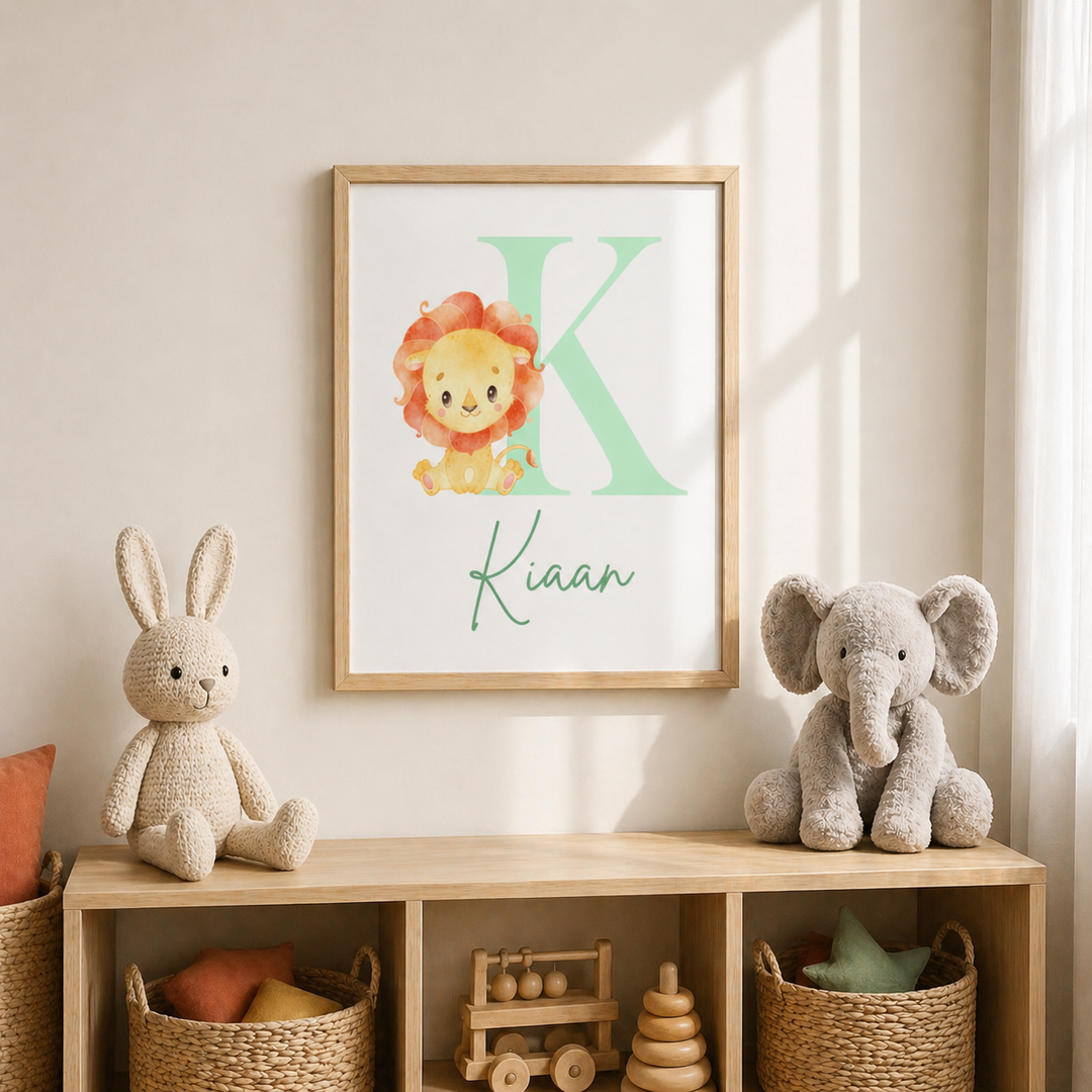 Birth Statistics Frame - King of the Jungle