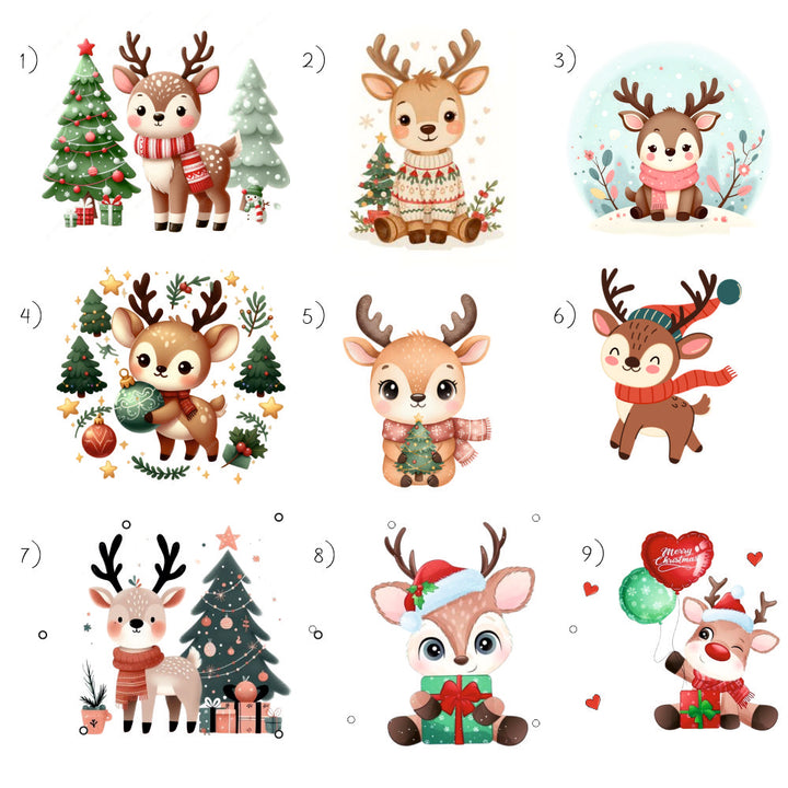 Babble Wrap Snowglobe Reindeer Ornament