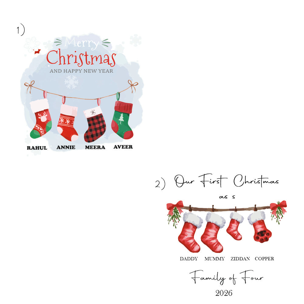 Babble Wrap Merry Stocking Garland Ornament