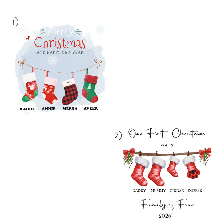 Babble Wrap Merry Stocking Garland Ornament