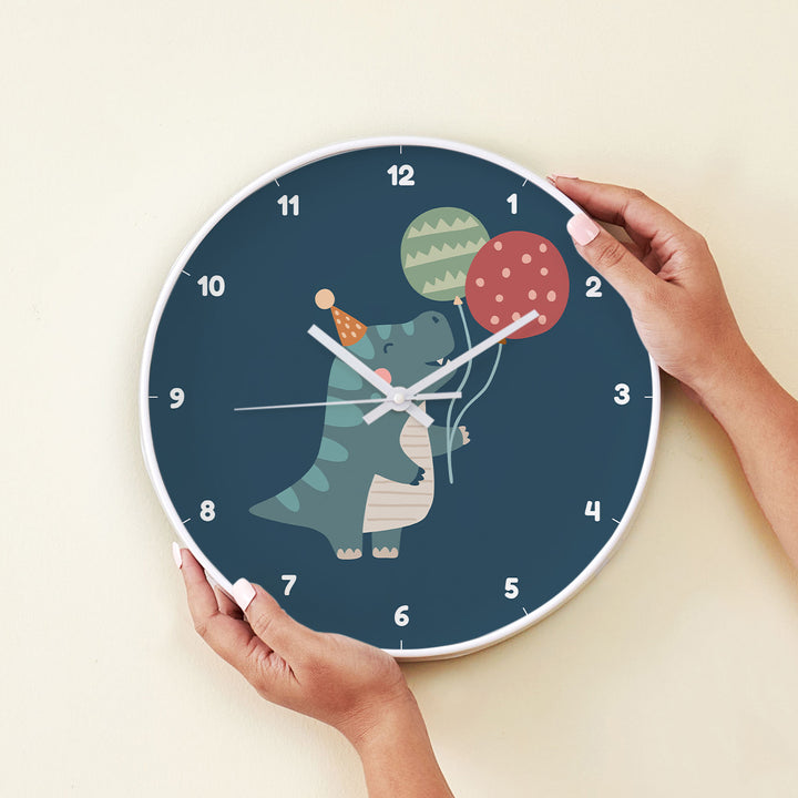 Wall Clock - Dino Party