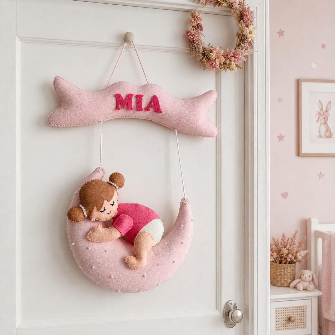 Babble Wrap Crescent Cutie Name Hanging
