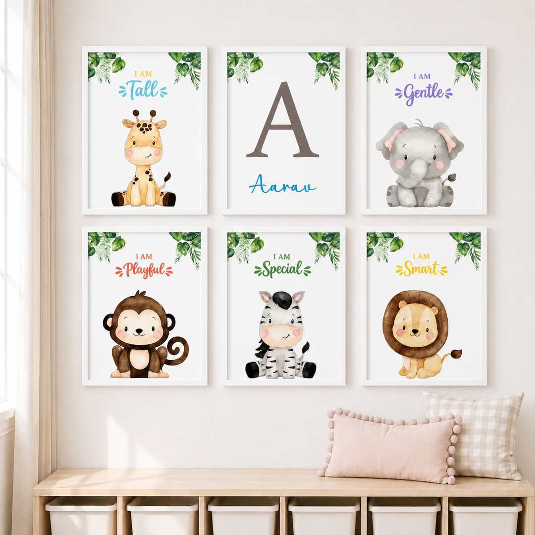 Wall Frame - Jungle Joy (Set Of 6)