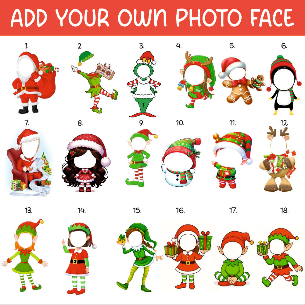 Babble Wrap Festive Jingle Face Ornament