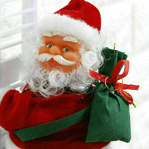 2 Ft Musical Tree Climbing Santa - Snowy Rise