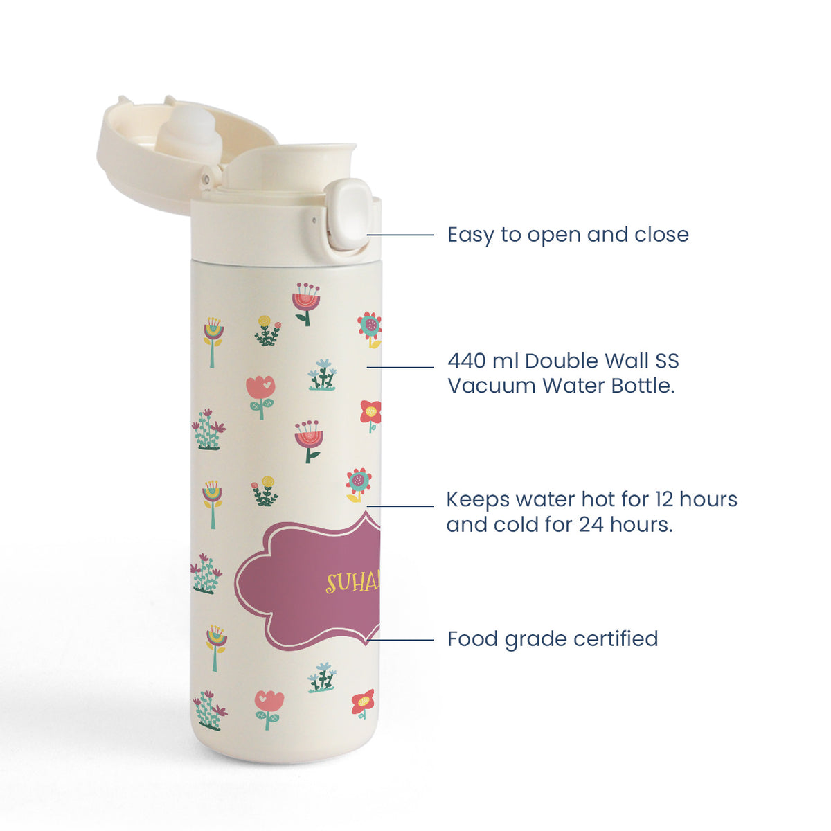 Insulated Water Bottle - Enchanted Garden