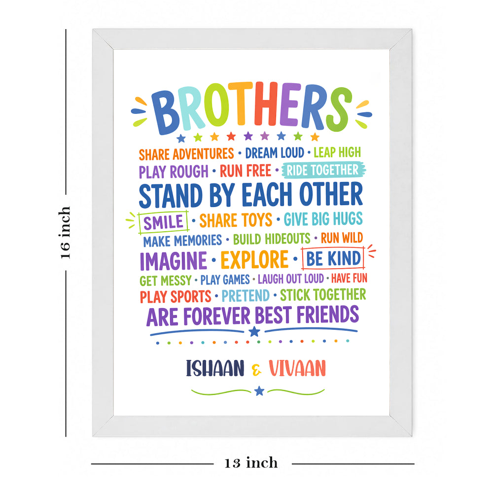 Wall Frame - Brothers Forever