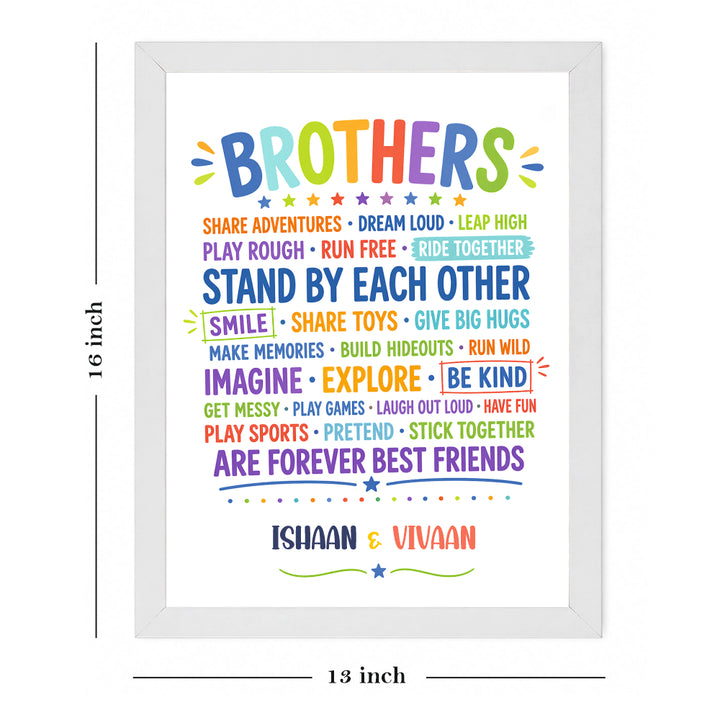 Wall Frame - Brothers Forever