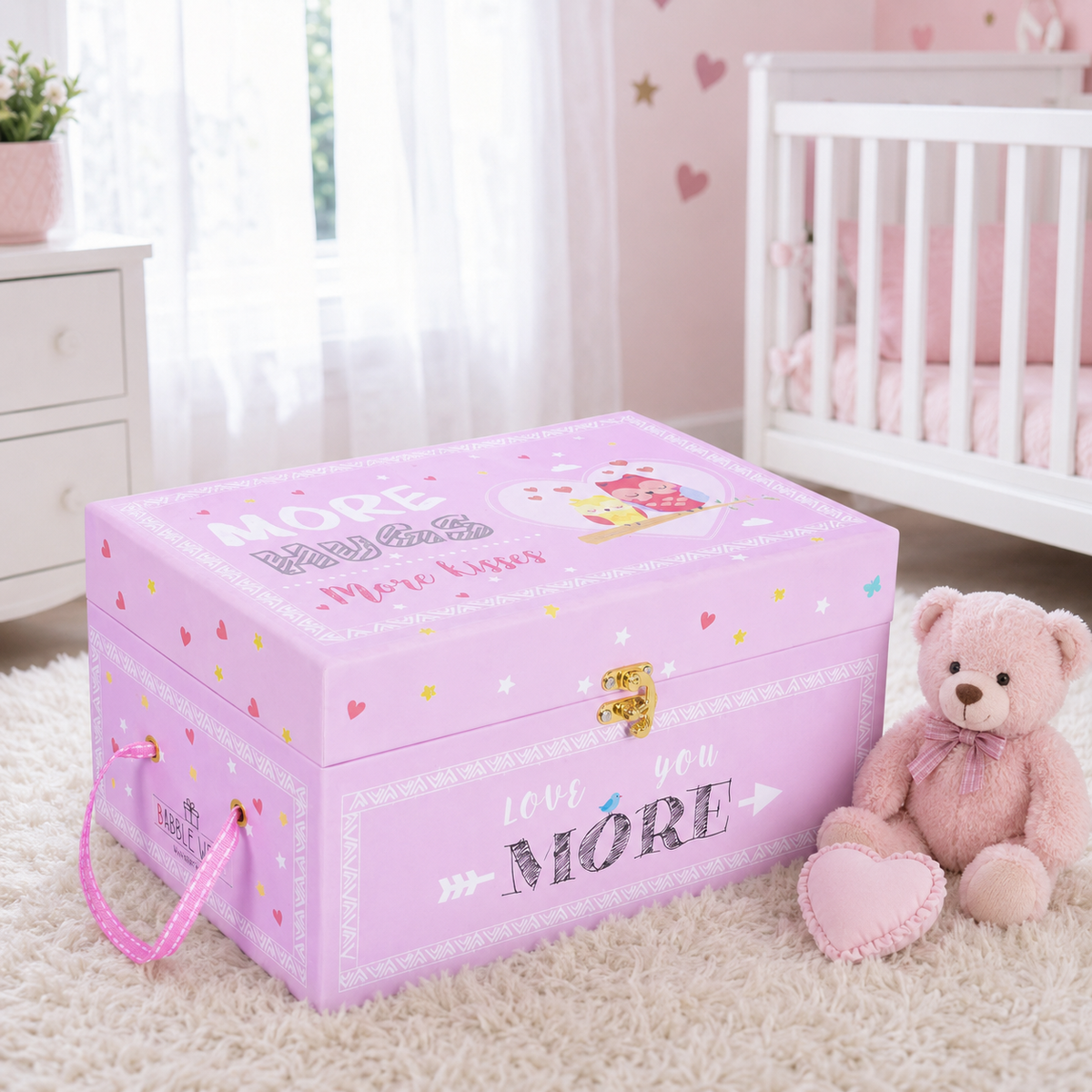 The Pink More Hugs More Kisses- Trunk