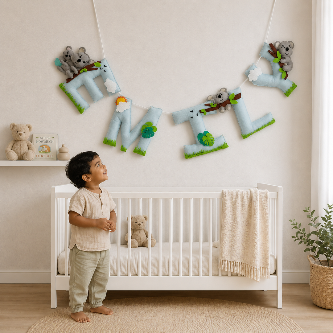 Babble Wrap Koala Sunshine Dreams Name Bunting/Garland