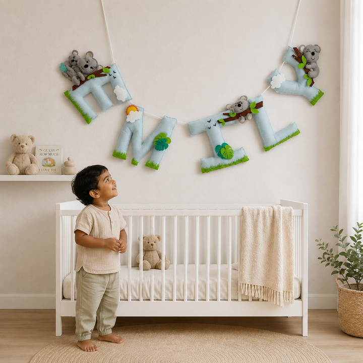 Babble Wrap Koala Sunshine Dreams Name Bunting/Garland