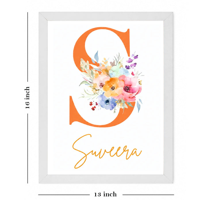 Wall Frame - Floral Letter Love