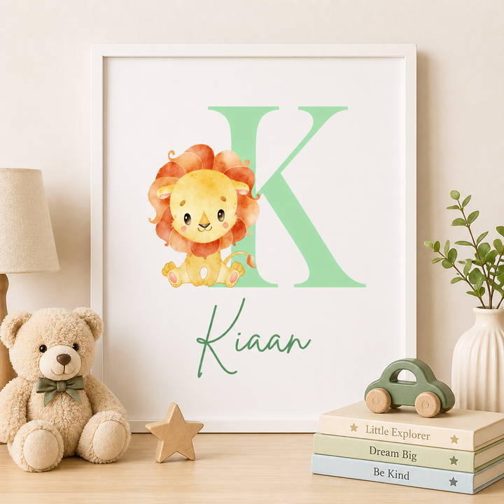 Birth Statistics Frame - King of the Jungle