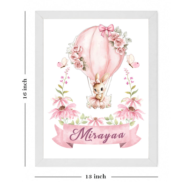 Wall Frame - Blossom Bunny Balloon