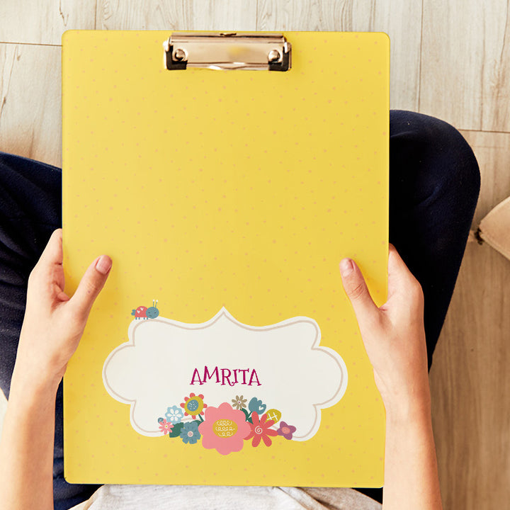 Personalised Clipboard - Flower Power