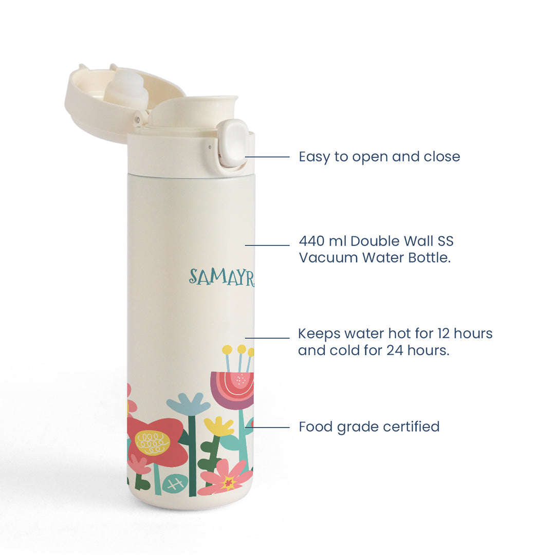 Insulated Water Bottle - Flowers