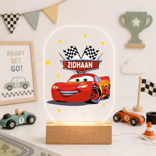 Acrylic LED Night Lamp - McQueen’s Raceway