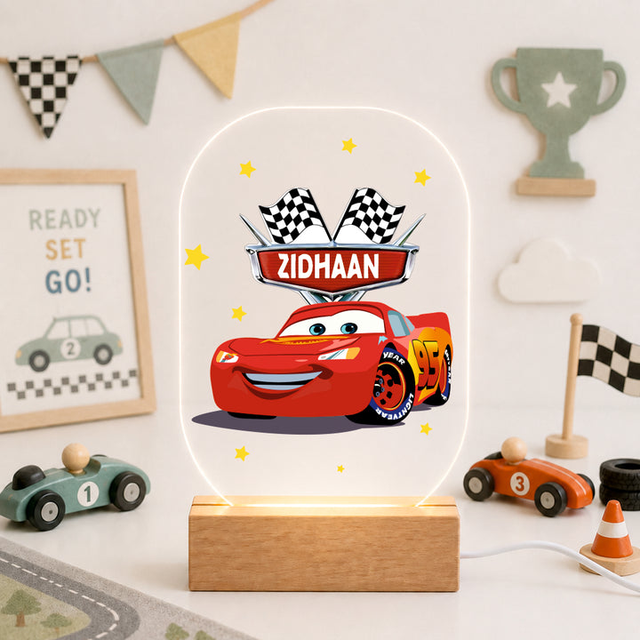 Acrylic LED Night Lamp - McQueen’s Raceway