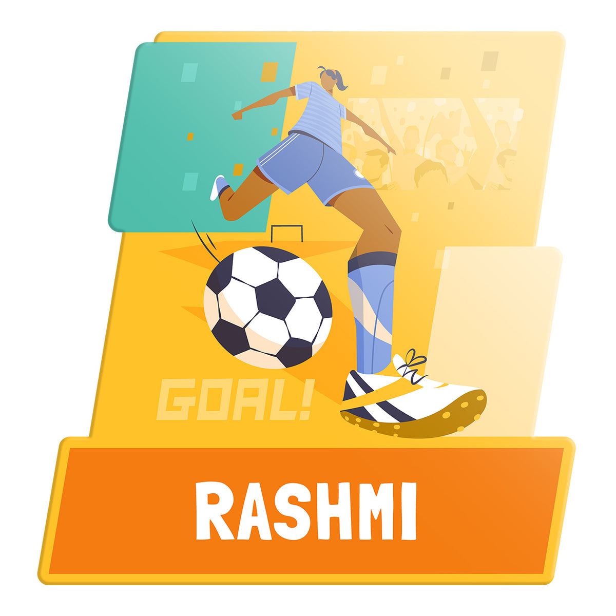 Name Boards - FootBall Goals Girl