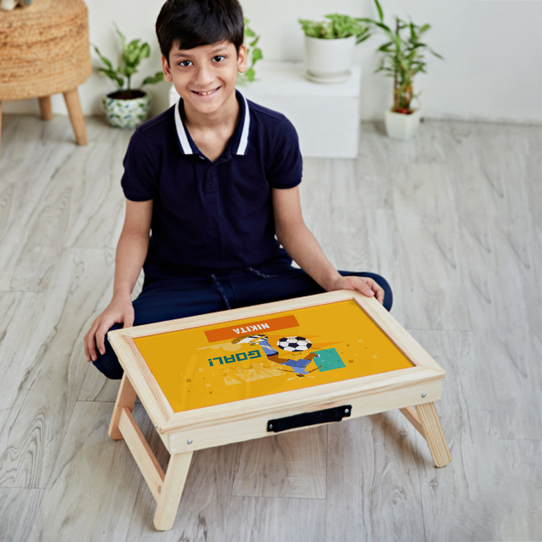 Foldable Desk - FootBall Goals Girl