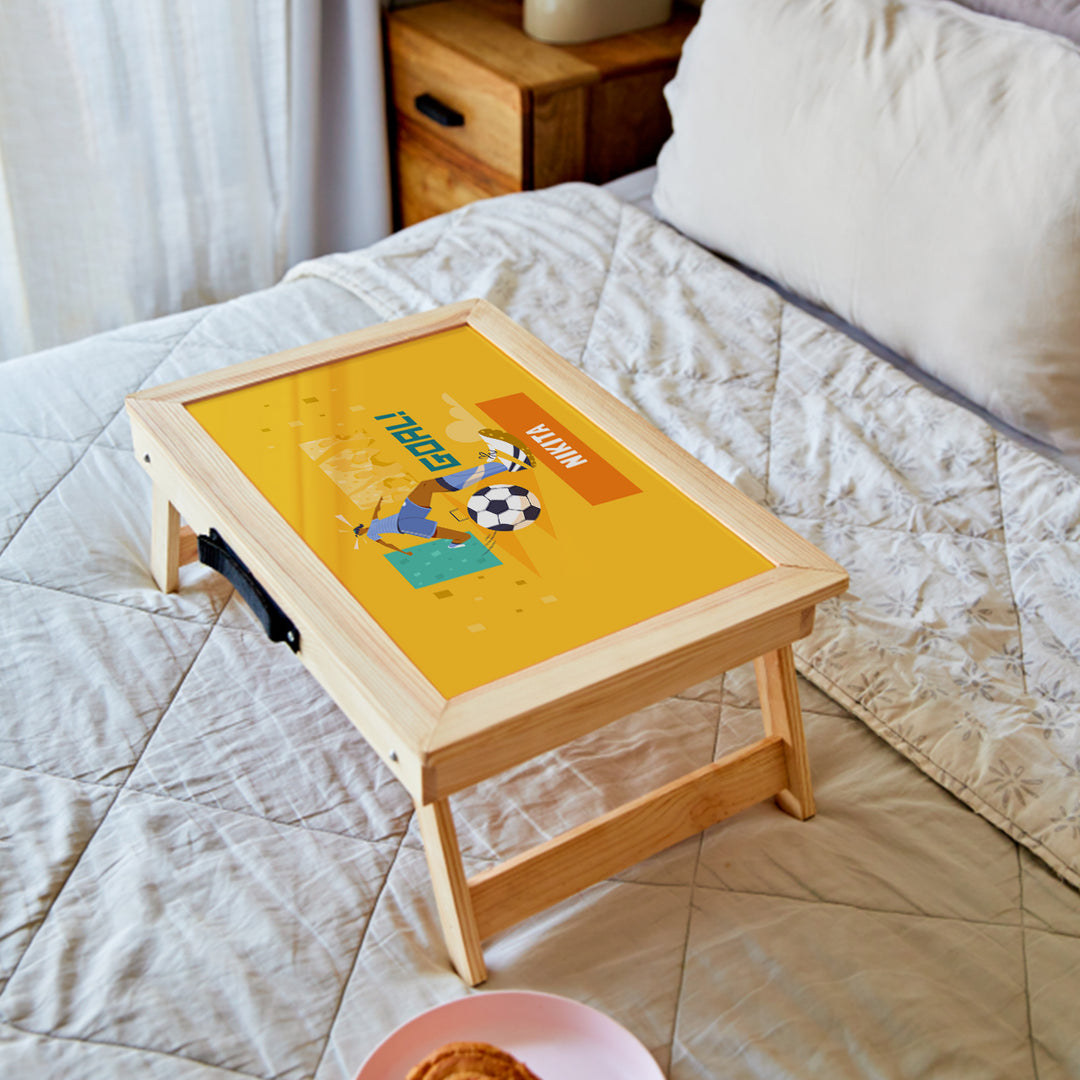 Foldable Desk - FootBall Goals Girl