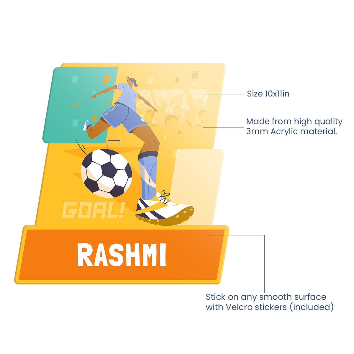 Name Boards - FootBall Goals Girl