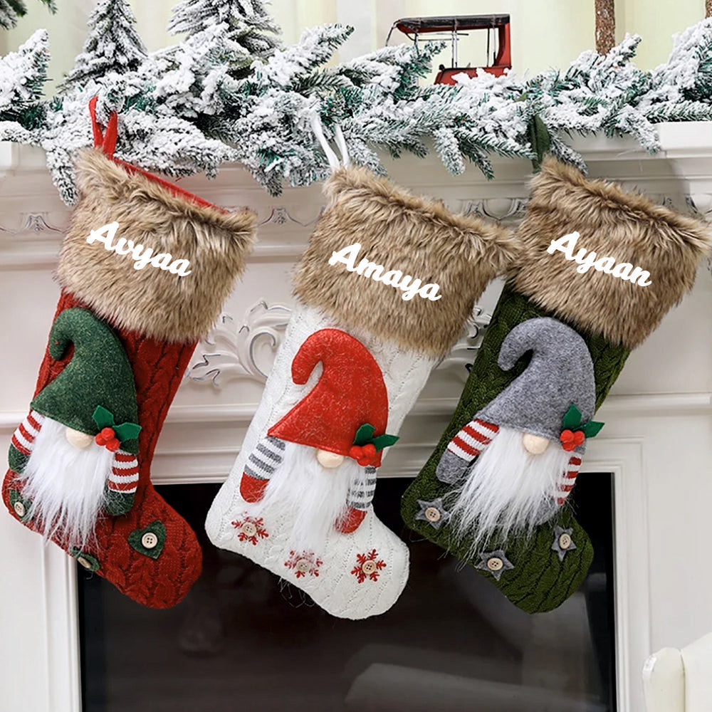 Nordic Gnome Stocking - Evergreen