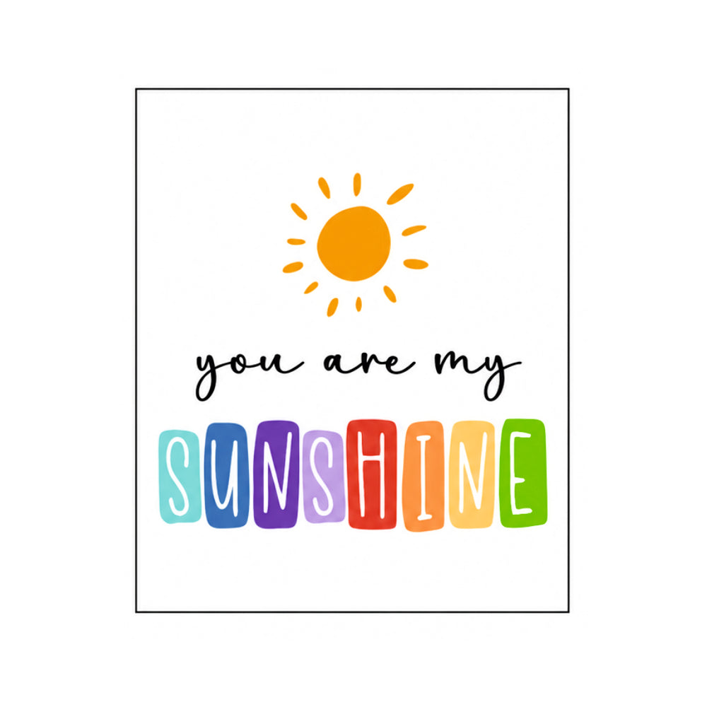 Birth Statistics Frame - You Are My Sunshine