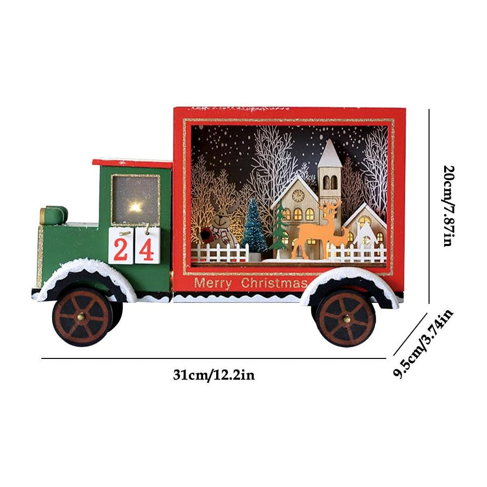 Light-Up Snowy Village Christmas Countdown