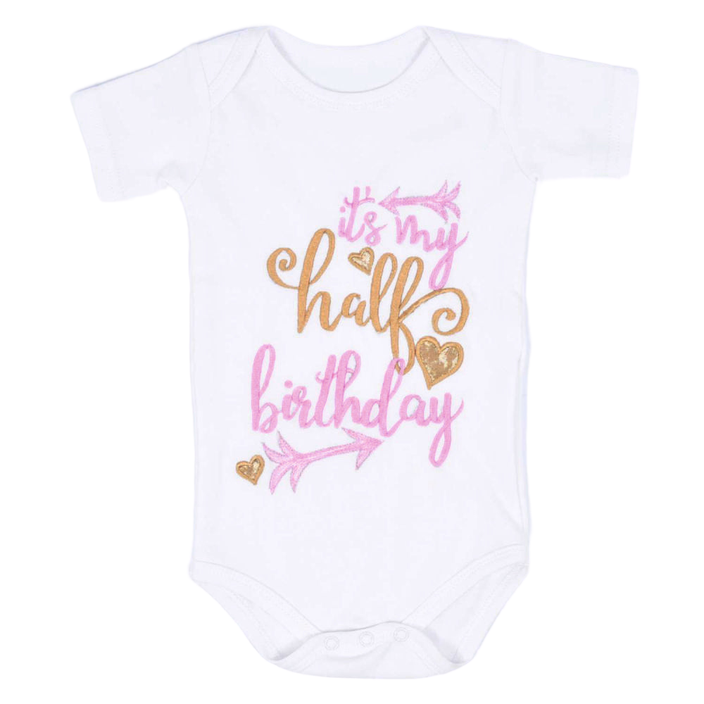 Half Birthday Cupid Romper