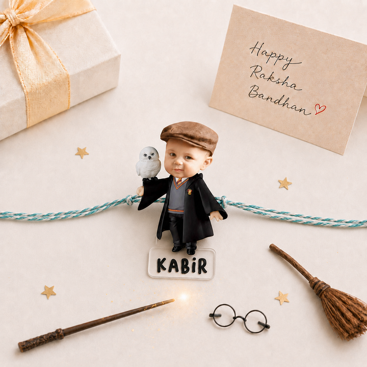 Babble Wrap Personalised Caricature Rakhi - Harry Potter