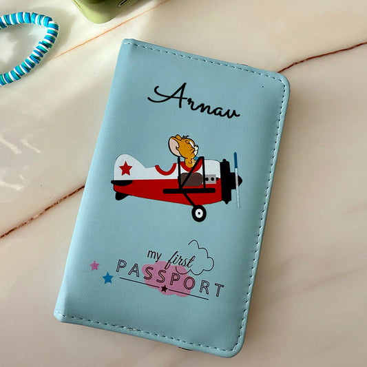 Passport cover + Luggage tag - Helicopter