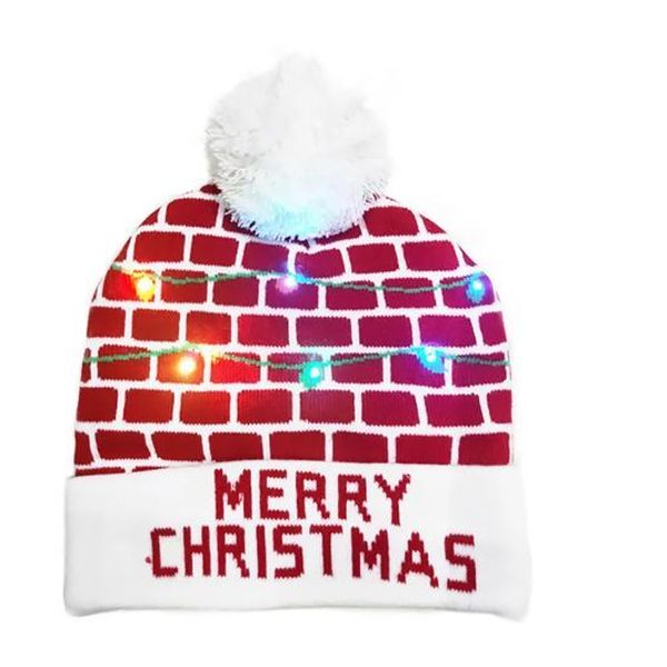 Merry Glow Knit LED Beanie