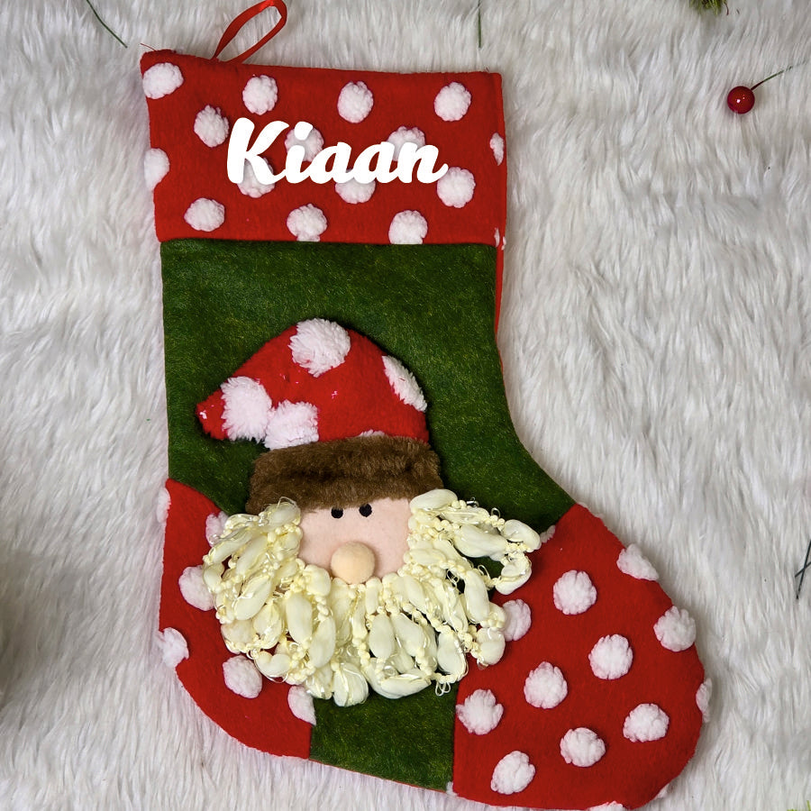 Polka Santa Stocking