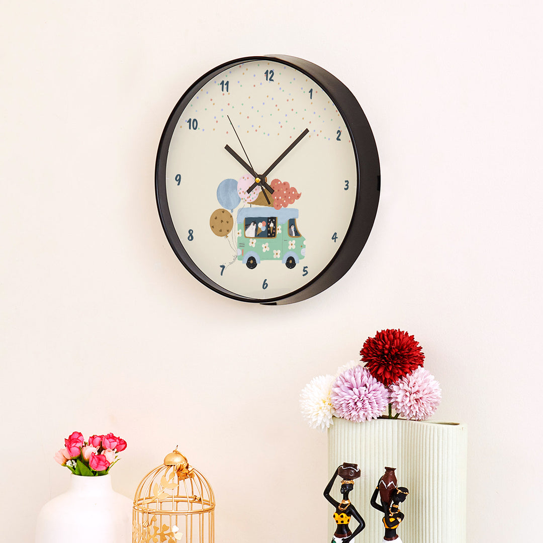 Wall Clock - Ice Cream Fun