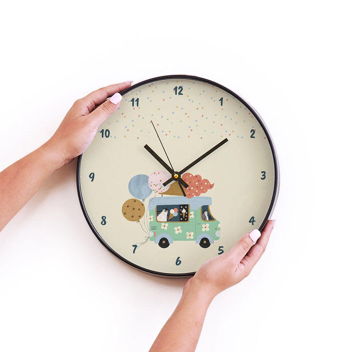 Wall Clock - Ice Cream Fun