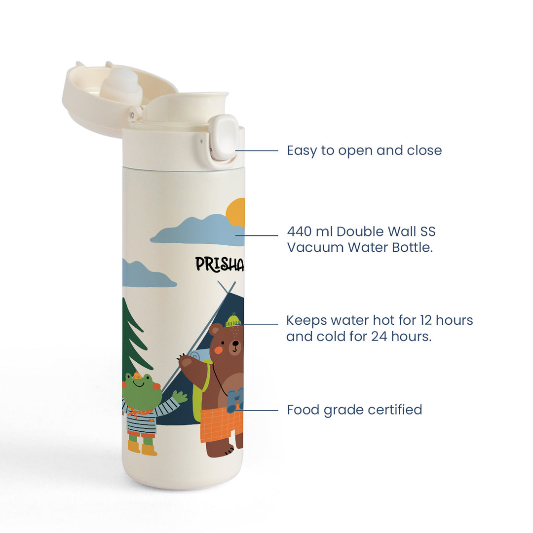 Insulated Water Bottle - Forest Camping