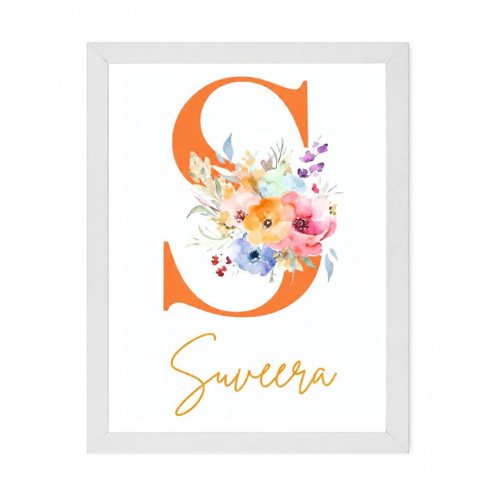 Wall Frame - Floral Letter Love