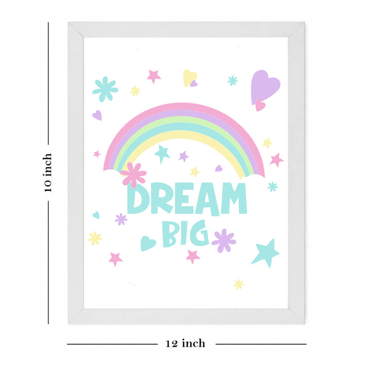 Wall Frame - Dream Big Heart Frame (Set Of 2)