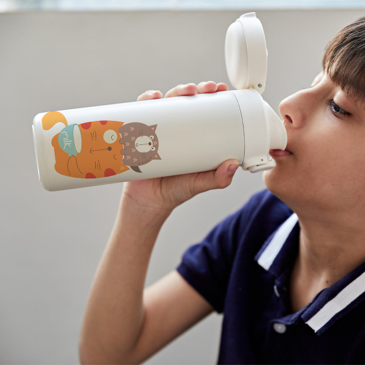Insulated Water Bottle - Kitty Cat