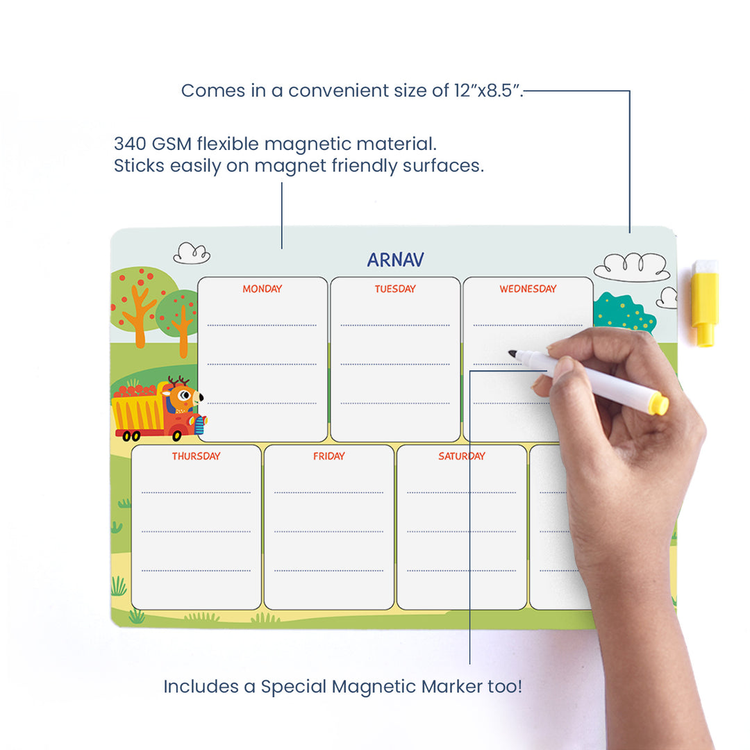 Personalised Meal / Weekly Planner - Let's Travel