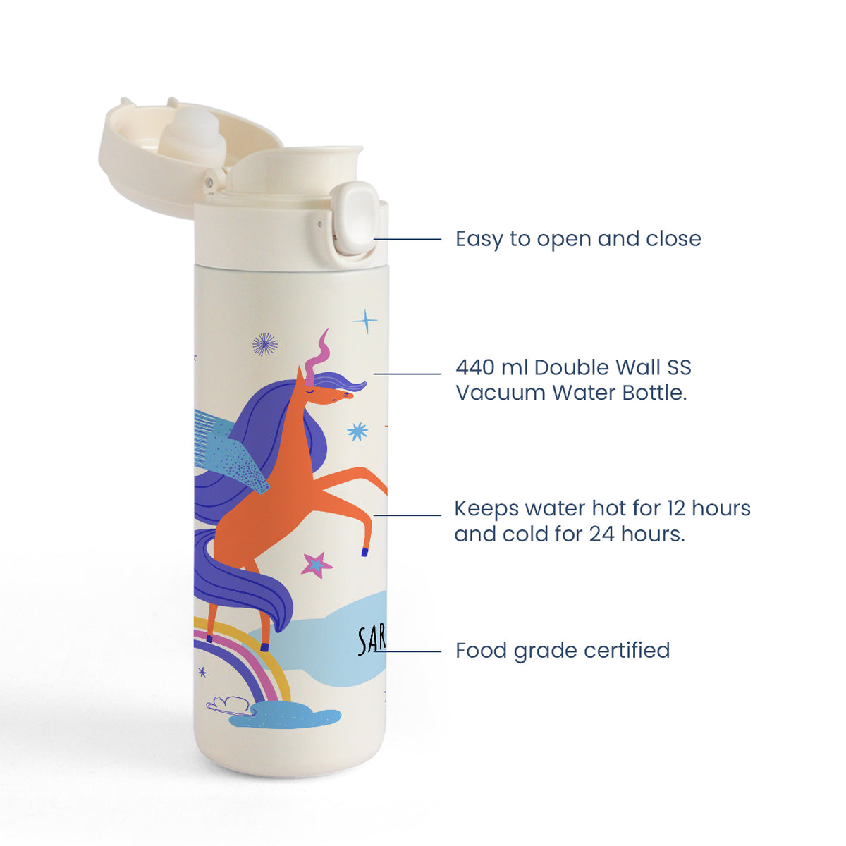 Insulated Water Bottle - Magical Unicorn