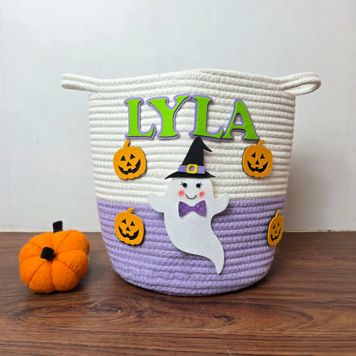 Trick-or-Treat Basket – Boo-tiful Pumpkin Ghost