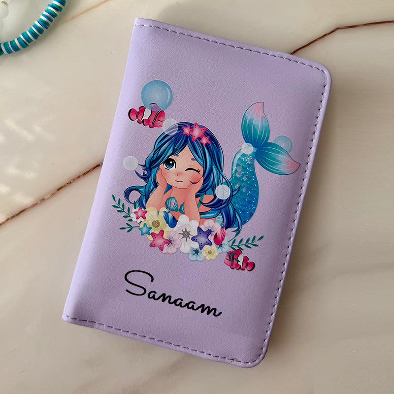 Passport cover + Luggage tag -  Mermaid